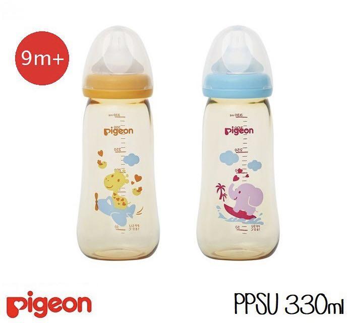 Pigeon Wide Neck Milk Bottle Ppsu Limited Edition 330ml Babies Kids Nursing Feeding Breastfeeding Bottle Feeding On Carousell