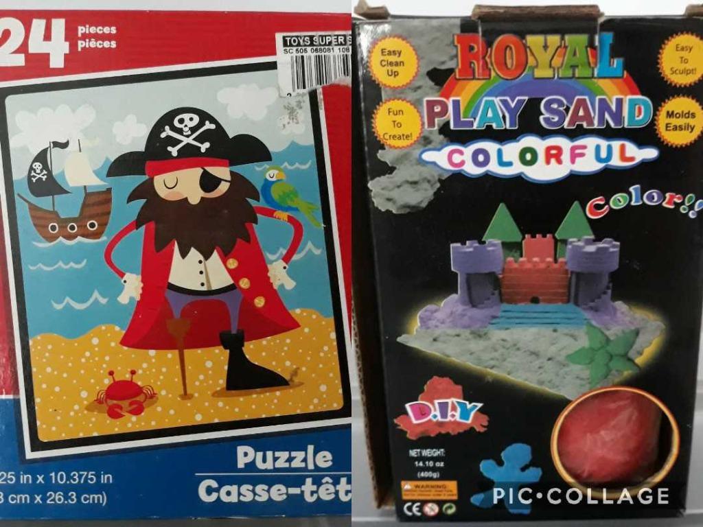 Pirate Puzzle And Kinetic Sand Bundle Hobbies Toys Toys Games On Carousell