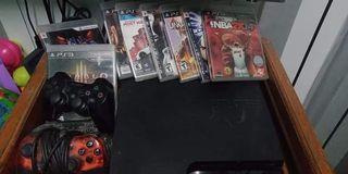 PS3 for sale + 8 games +2 controller