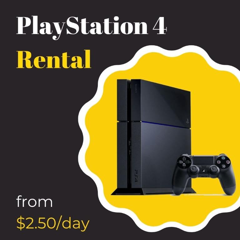 playstation 4 for rent
