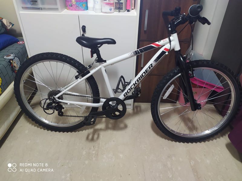 rockrider st100 tyre pressure