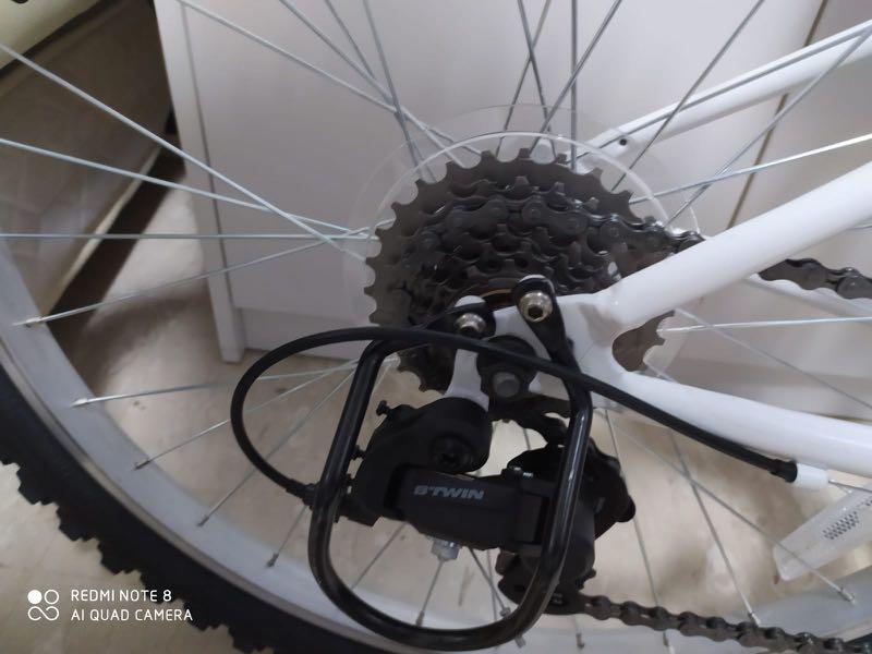 rockrider st100 tyre pressure