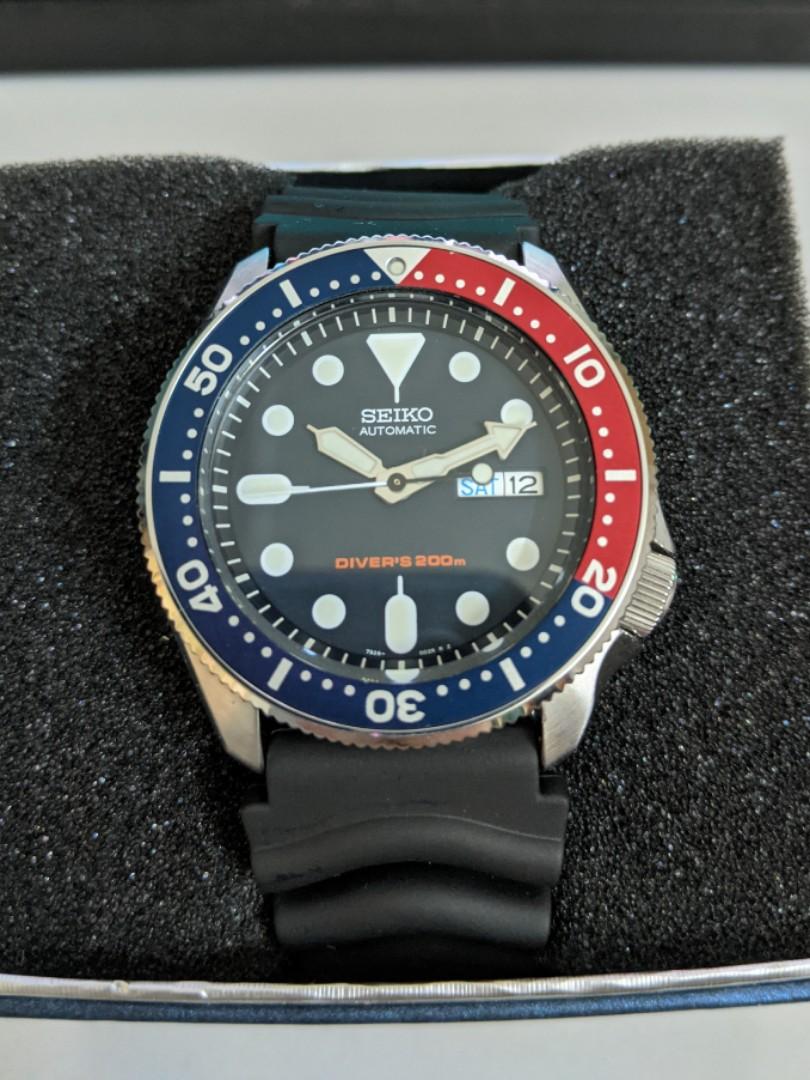 Seiko SKX009k1 with modded coin edge bezel, Men's Fashion, Watches &  Accessories, Watches on Carousell