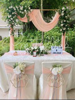 Solemnization/ Wedding Floral Arch/ Backdrop Styling 🧚‍♀️💕