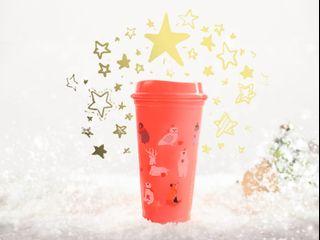 Starbucks reusable christmas tumbler