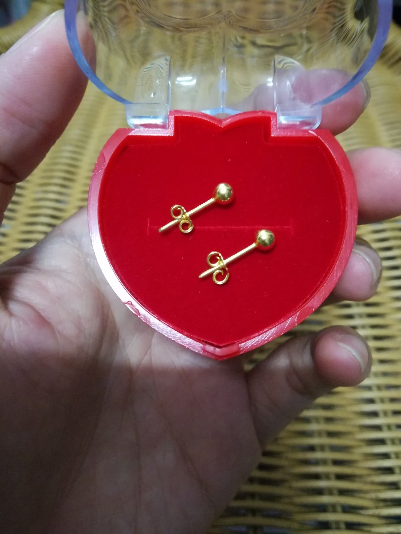 Subang Emas Wahchan 916 Women S Fashion Jewellery On Carousell Cincin belah rotan emas 916. carousell