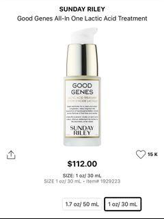 Sunday Riley Good Genes All-In-One Lactic Treatment