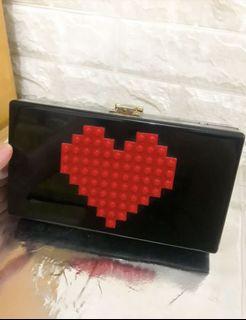 Tas clutch colorbox + tali panjang