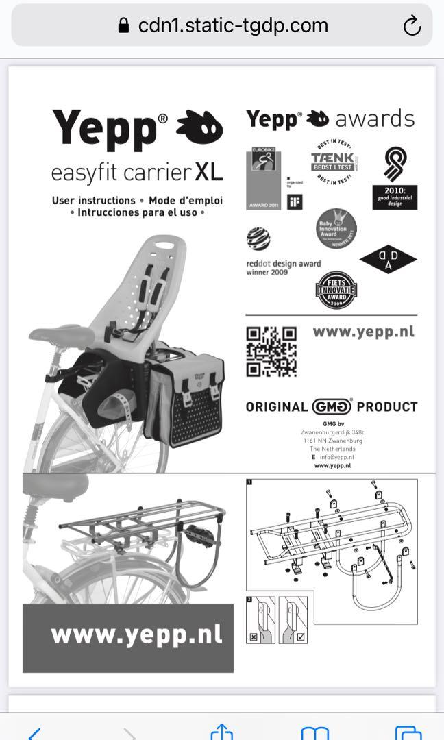 Yepp easyfit carrier xl 2025