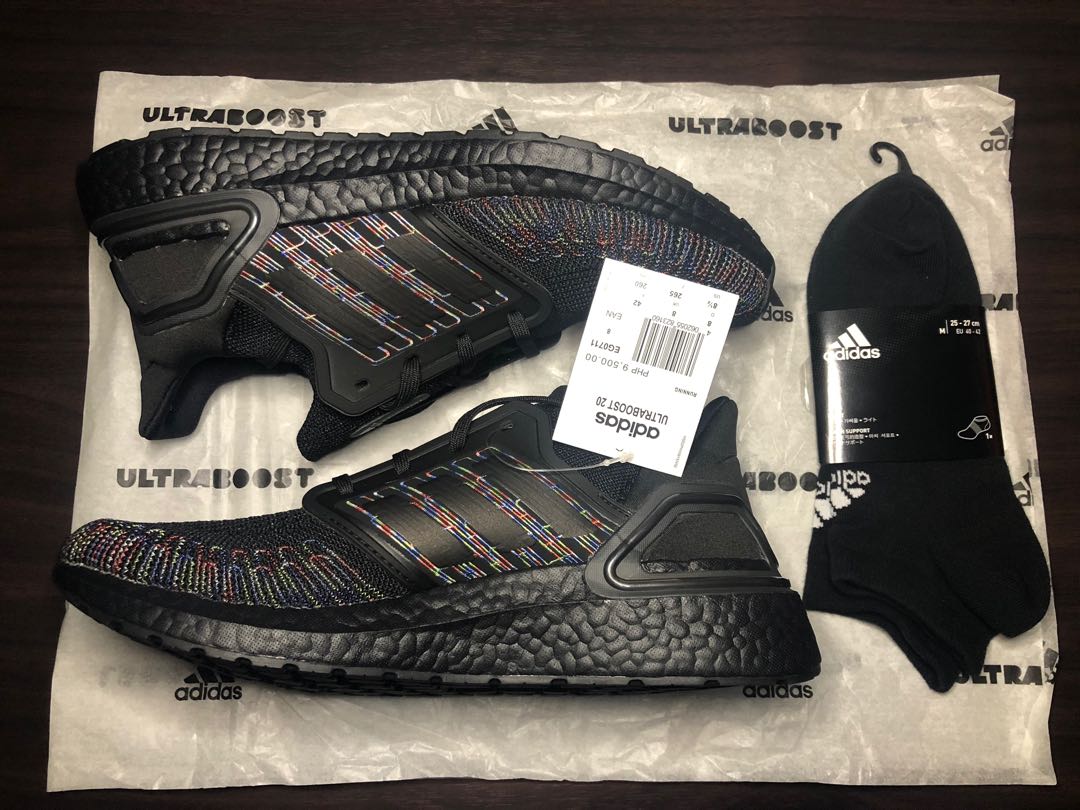 Ultraboost 20 Black Multicolor size 8.5 
