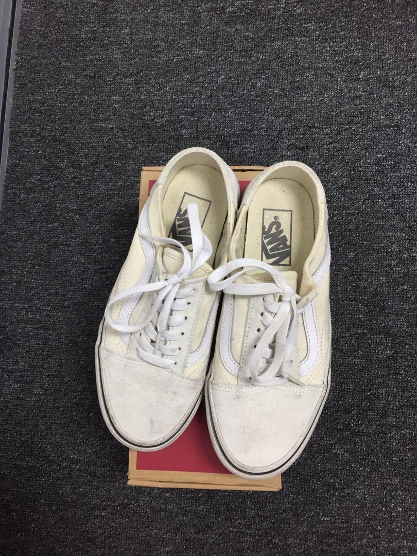 vans old skool mule white