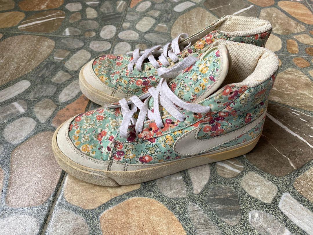Nike blazer mid womens new floral flower shoes new arrivals
