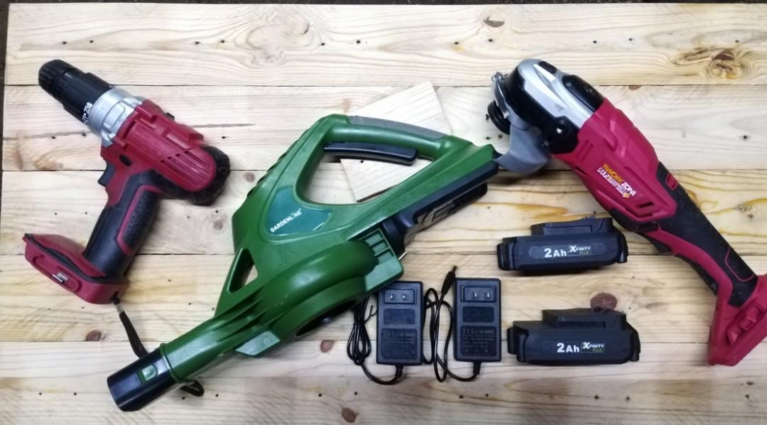 workzone drill angle grinder blower package construction industrial construction tools on carousell