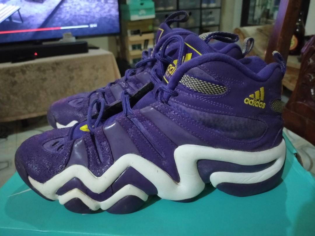 Adidas Crazy 8 Lakers Purple, Men'S Fashion, Footwear, Sneakers On Carousell