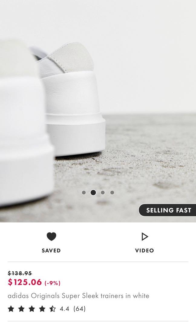 Adidas super sleek trainers white new arrivals