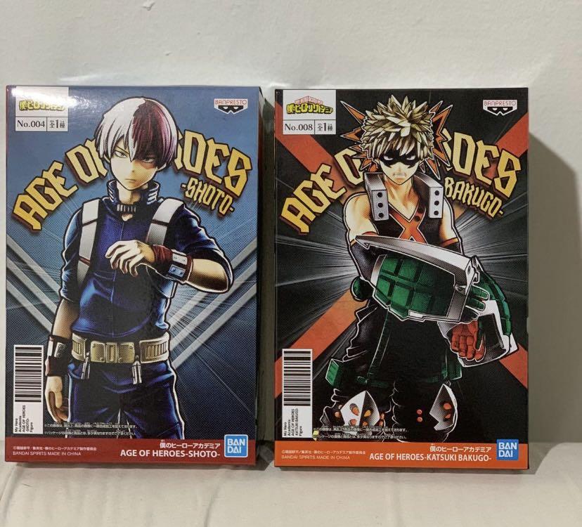 Age Of Heroes Shoto Todoroki And Bakugo My Hero Academia Figure Japan Toys Games Bricks Figurines On Carousell