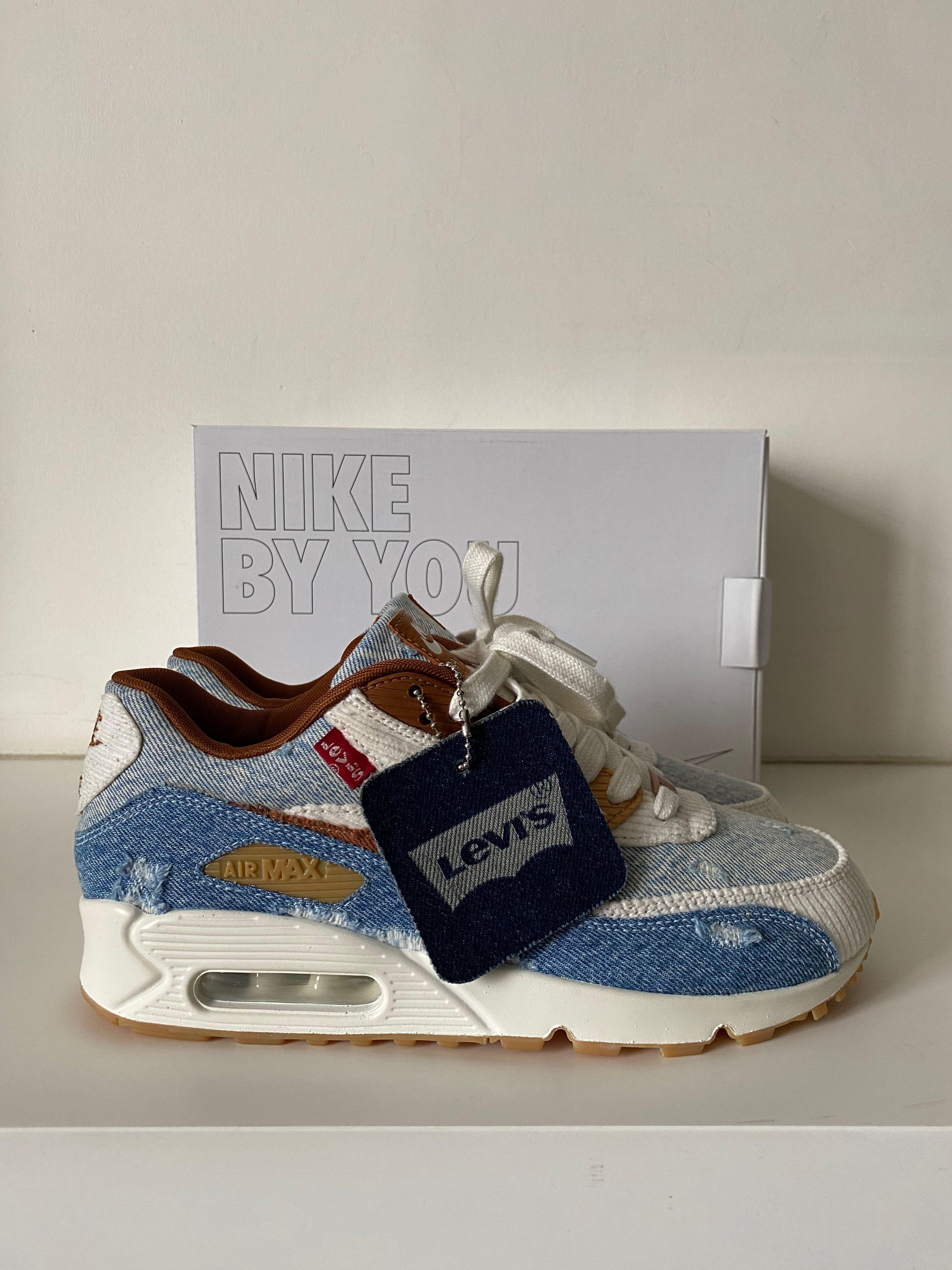 Air Max 90 x Levis (Nike By You), Men's Fashion, Footwear, Sneakers on  Carousell