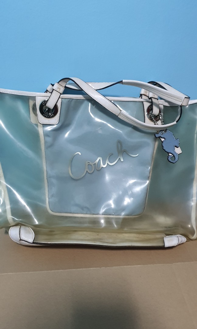 Coach transparent bag store