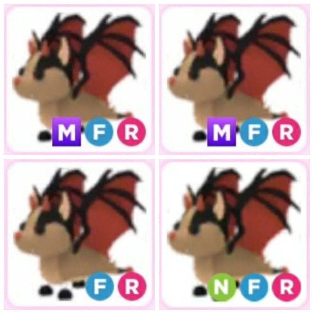 Bat Dragon FR NFR MFR Adopt Me Pet Roblox Video Gaming Gaming 