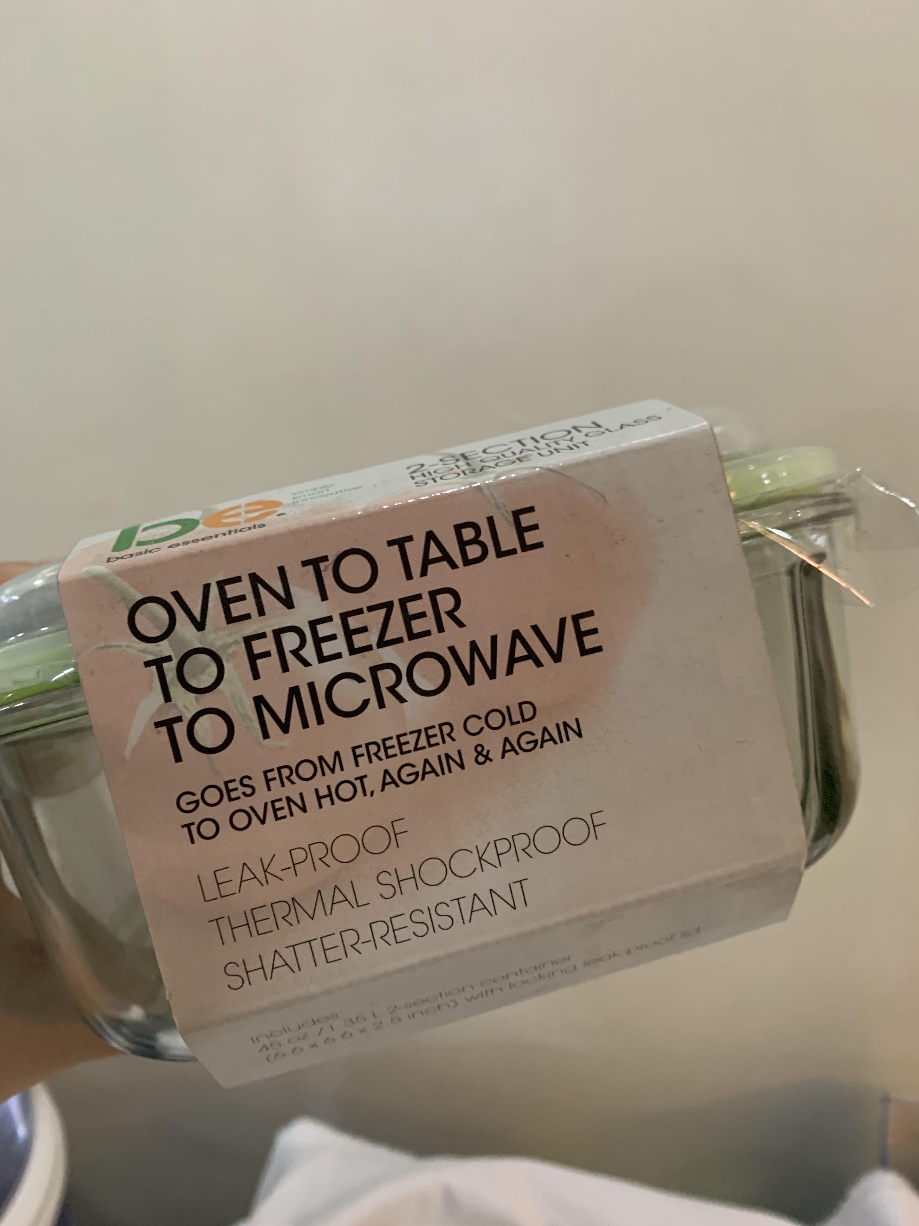 Be Basic Essentials Glass Food Container - with 2 section partition (Category: Food Organization & Storage) located in Quezon City. Submitted by liz.ty (Listing ID 1054798375, Image 3). Description: Oven to table to freezer to microwave. Leakproof size: 6.6 x 6.6 x 2.5” Available: 1 left Originally bought 599 S&R Prefers pick up kaingin road for breakables or fragile items. .