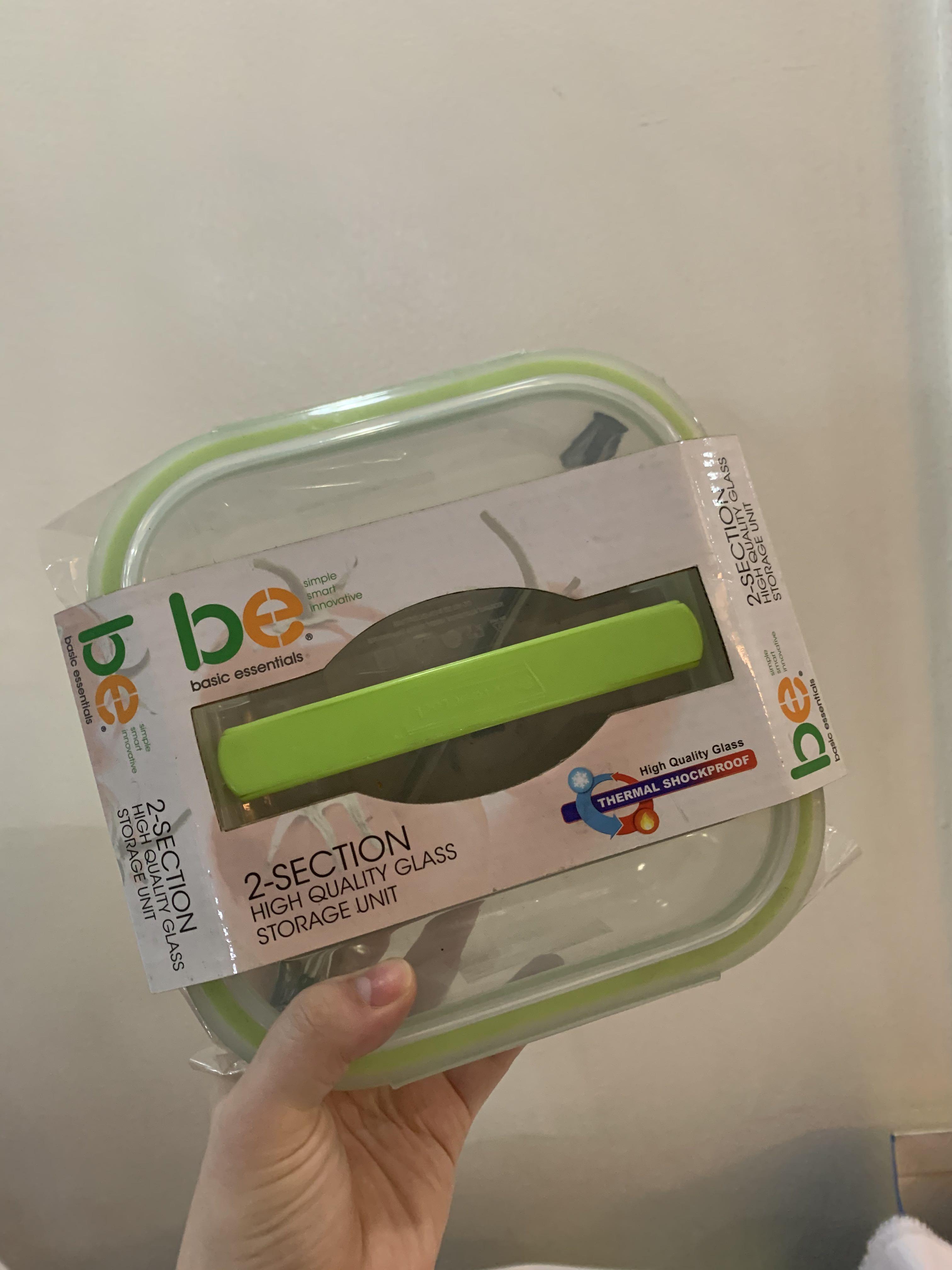 Be Basic Essentials Glass Food Container - with 2 section partition (Category: Food Organization & Storage) located in Quezon City. Submitted by liz.ty (Listing ID 1054798375, Image 1). Description: Oven to table to freezer to microwave. Leakproof size: 6.6 x 6.6 x 2.5” Available: 1 left Originally bought 599 S&R Prefers pick up kaingin road for breakables or fragile items. .