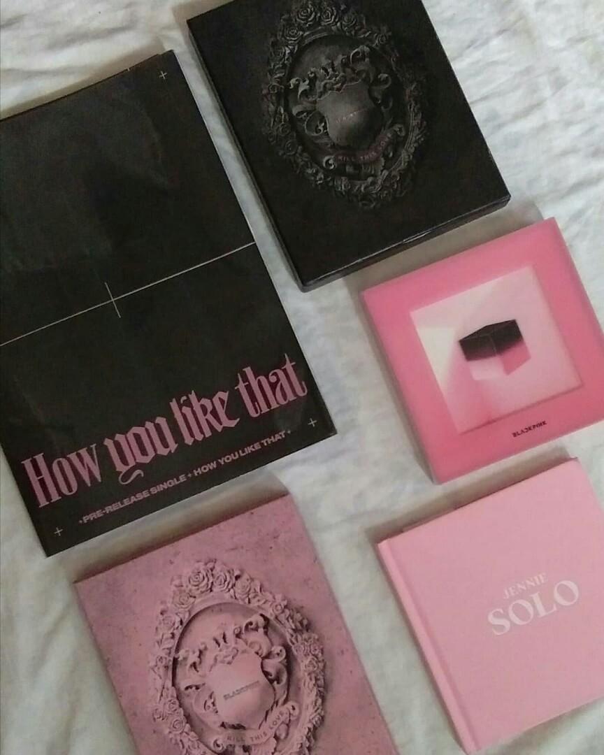 Blackpink - Square UP [Pink ver.] (1st Mini Album) CD+Photobook+Renticular  Lyrics+Postcard+Photocards+Double-Sided Folded Poster+Free Gift