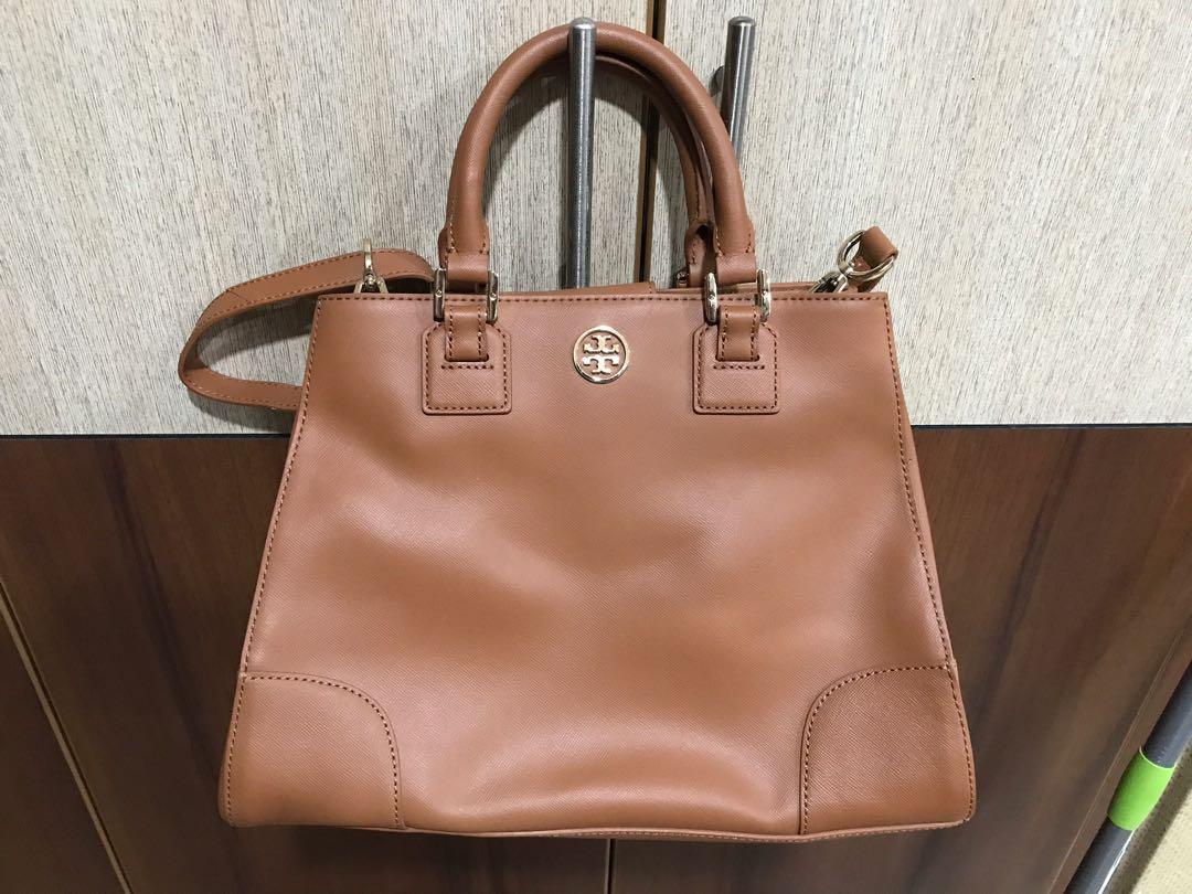 Tory burch camel tote on sale