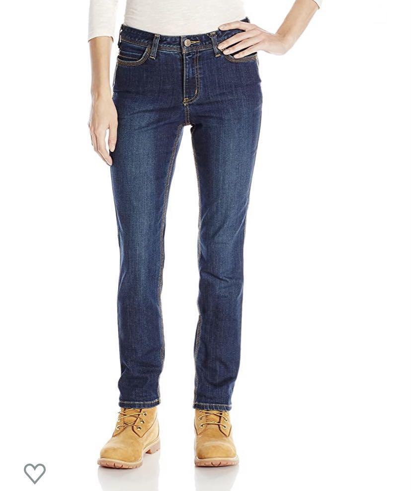 CARHARTT Dark Wash Womens Slim Nyona Blue Jeans Size 10 Short 100653 409