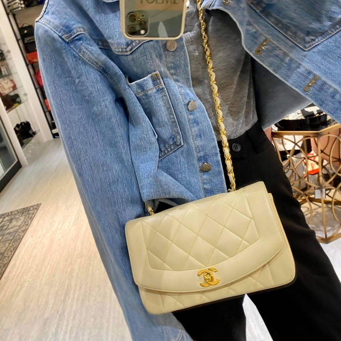 Chanel Mini Diana Bag Beige