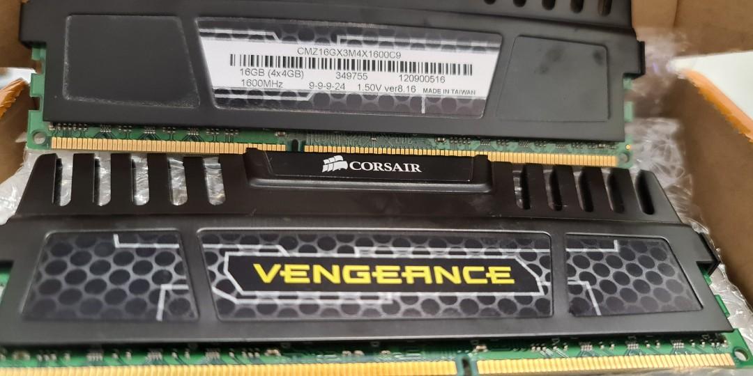 Corsair Vengeance DDR3 8GB 2X4GB 1600MHZ Computers Tech