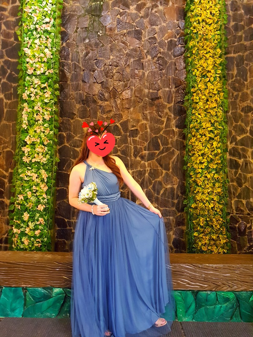 Dusty blue deals infinity dress