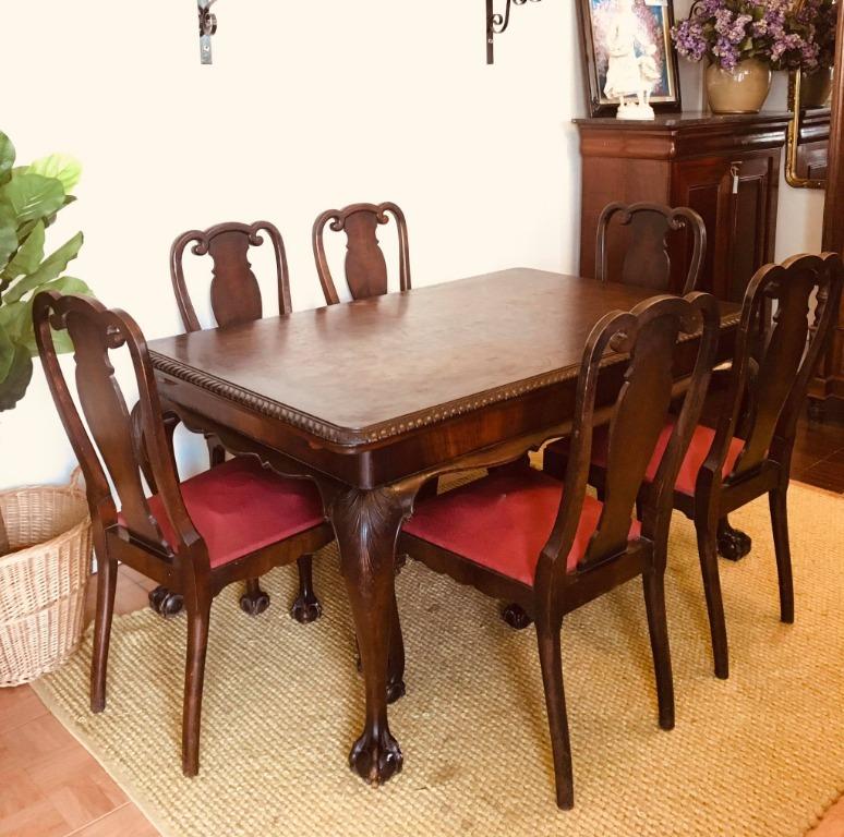 European Dining Set With Tigers Foot M7 369 Furniture Home Living Furniture Tables Sets On Carousell