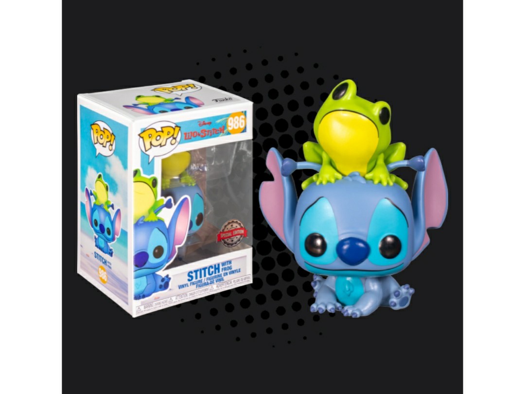 funko pop stitch with frog
