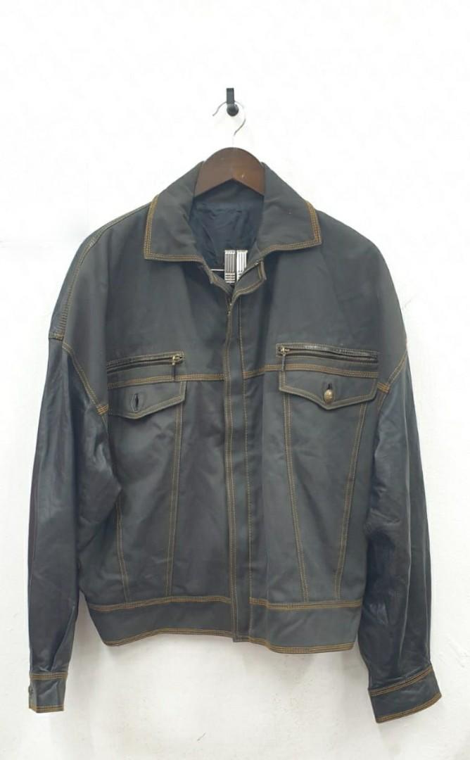 Gianni versace clearance leather jacket