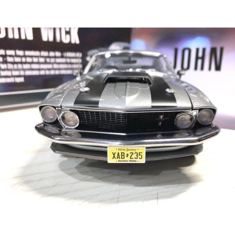 Greenlight Highway 61 1969 Ford Mustang BOSS 429 Grey with Black