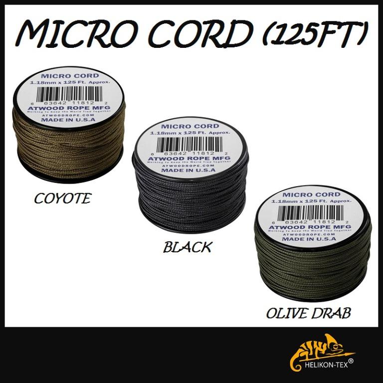 Micro Cord White Made in the USA (125 FT.)