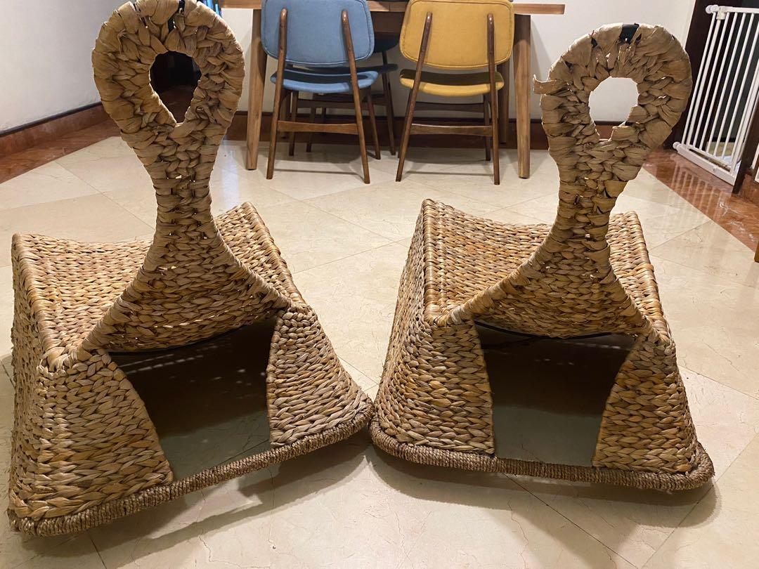 IKEA Rattan rocking chair, Furniture & Home Living, Furniture, Chairs ...