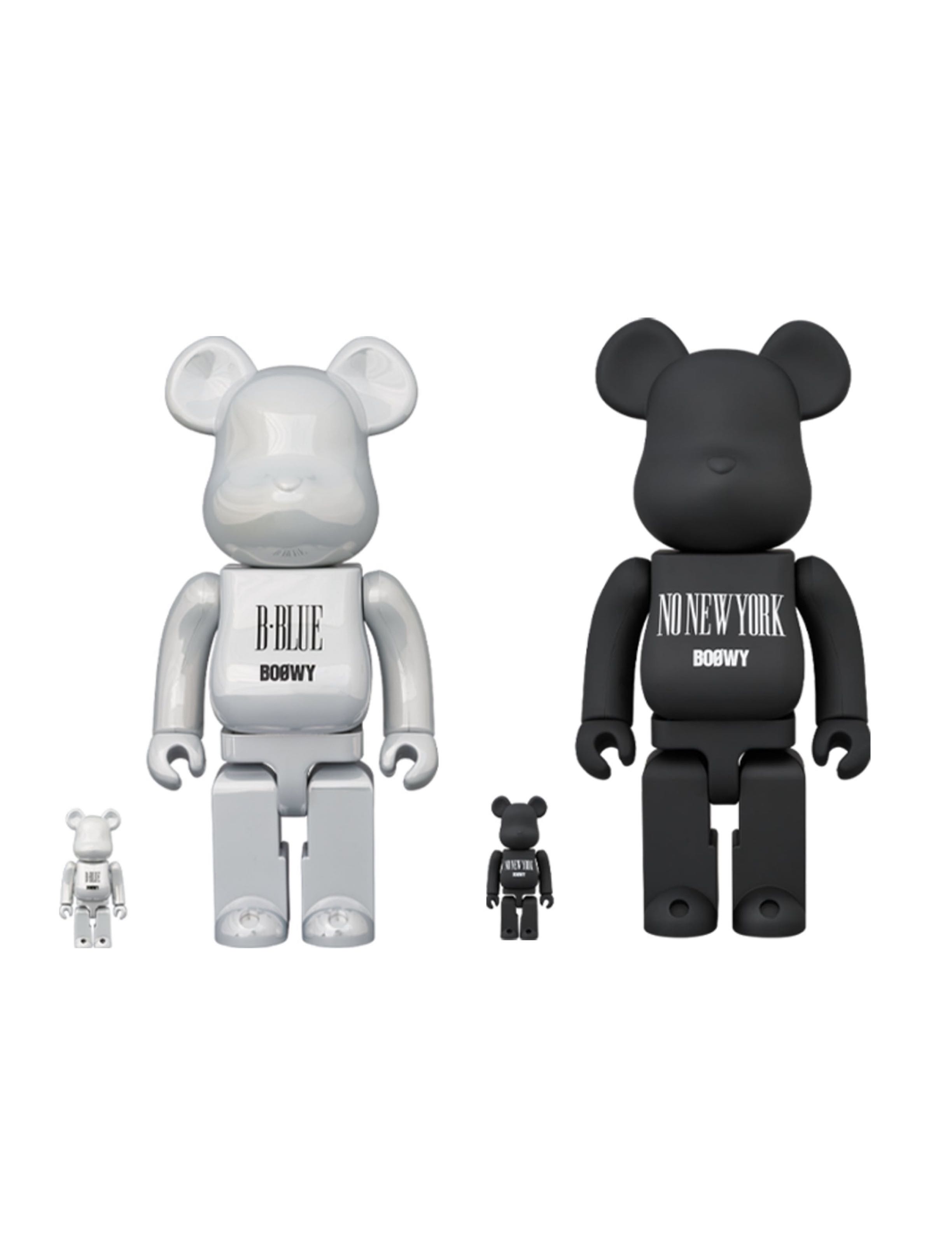 In Stock] BE@RBRICK x Boowy No New York + B Blue 400%&100% Set