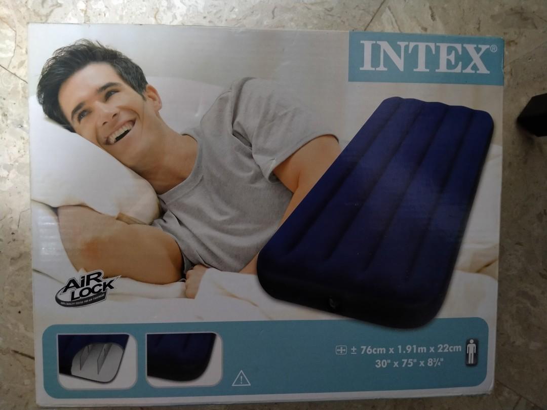 Intex Air Mattress without pump, Furniture & Home Living, Furniture