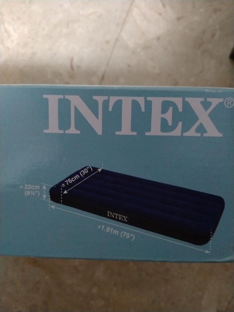 Intex Air Mattress without pump, Furniture & Home Living, Furniture