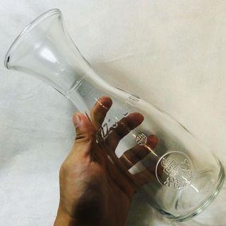 Italian 1 Liter Capacity Clear Glass Vessel/Vase