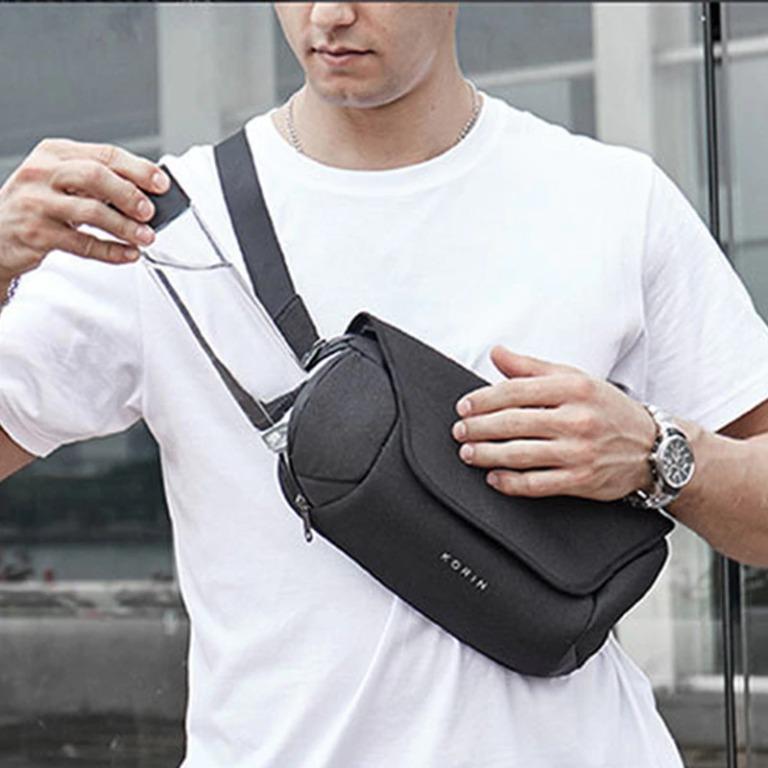 Korin Design Clicksling Casual Chest Bag Cut-Resistant Waterproof ...