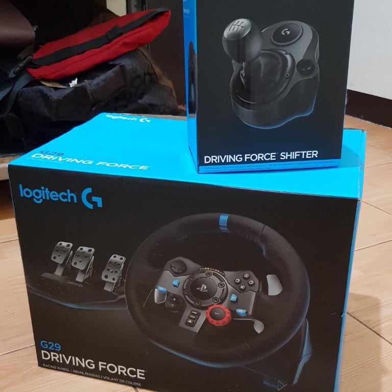 ps4 + logitech g29 steering wheel + shifter