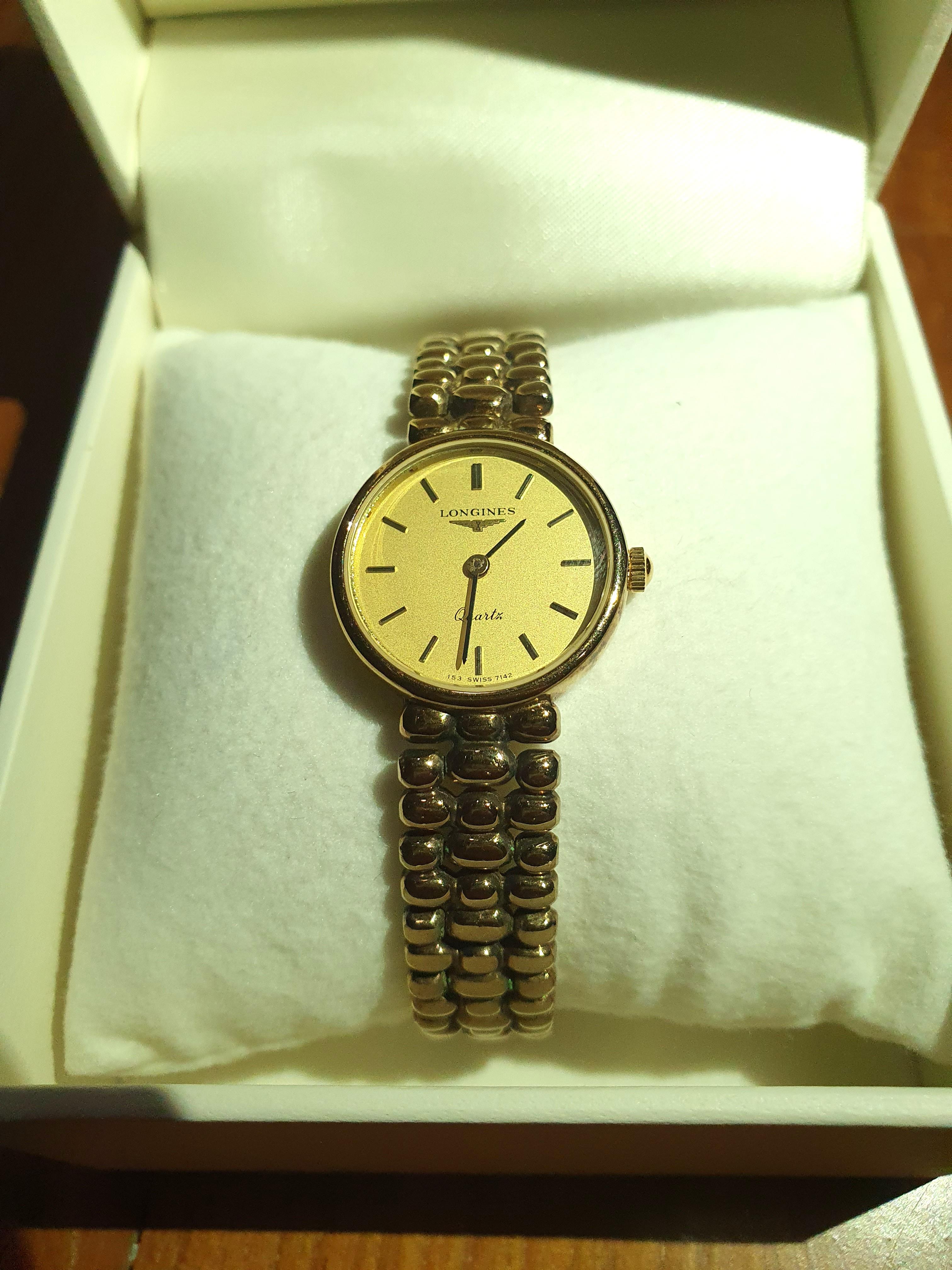 Longines watch gold 18k best sale