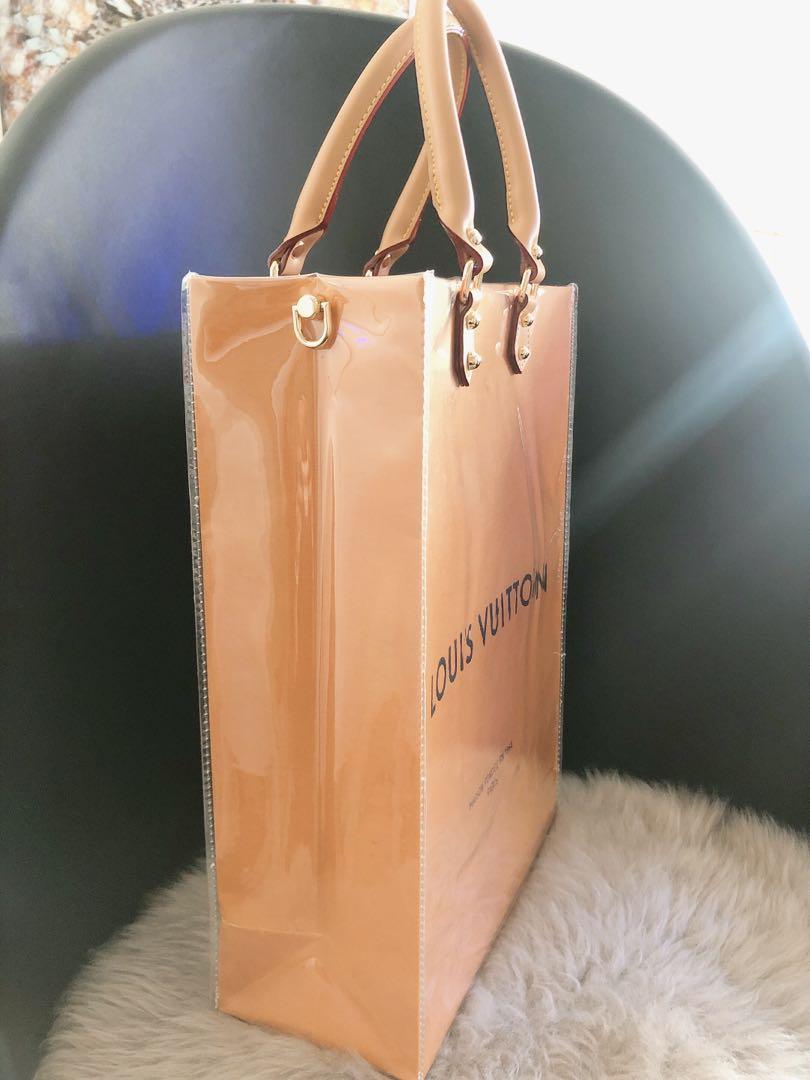 LOUIS VUITTON Authentic Paper Shopping Bag Medium Orange SIZE 14 x