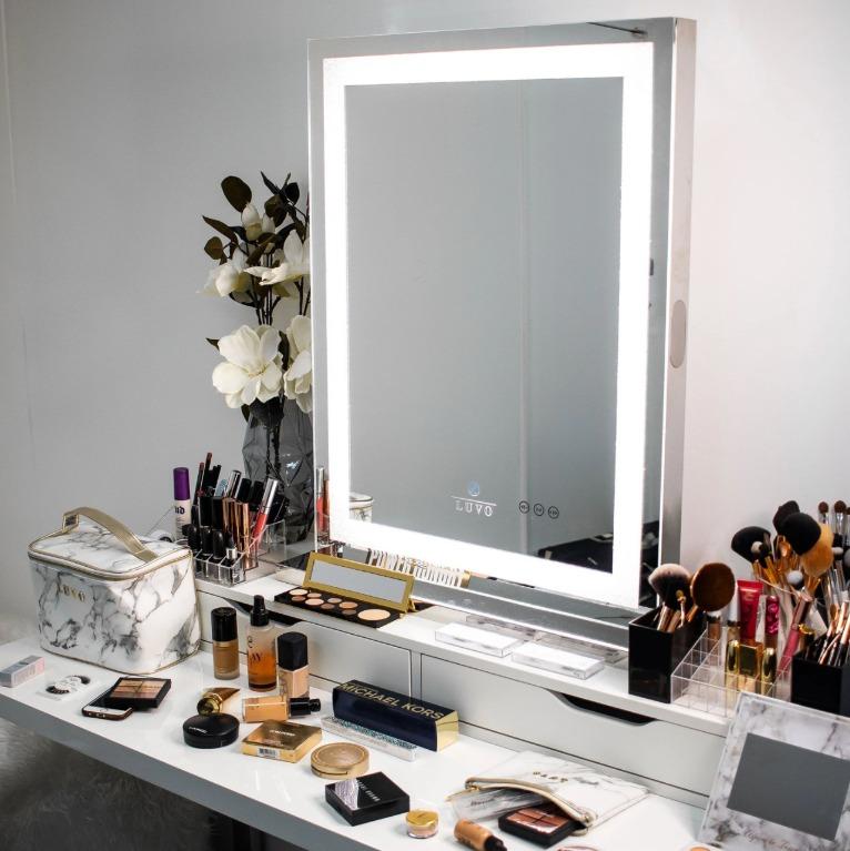 LUVO Crystal Vanity Mirror Home Furniture Furniture on Carousell