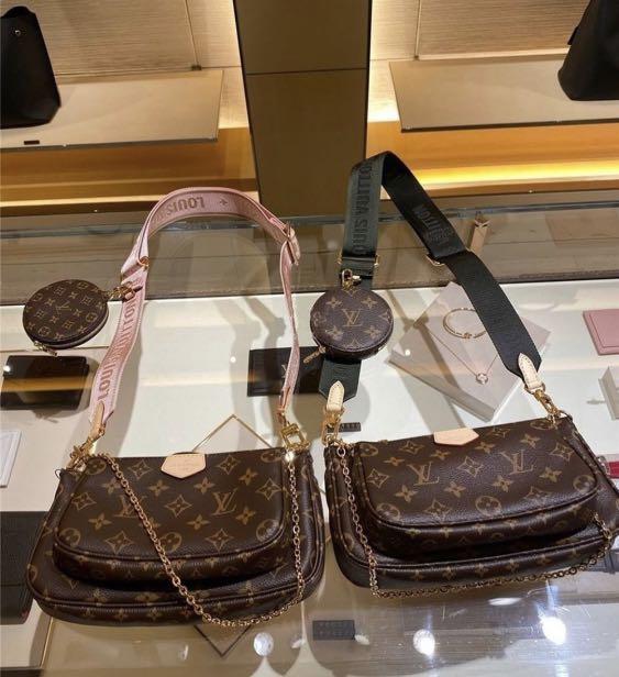 LOUIS VUITTON MULTI POCHETTE PINK MPA, Luxury, Bags & Wallets on Carousell