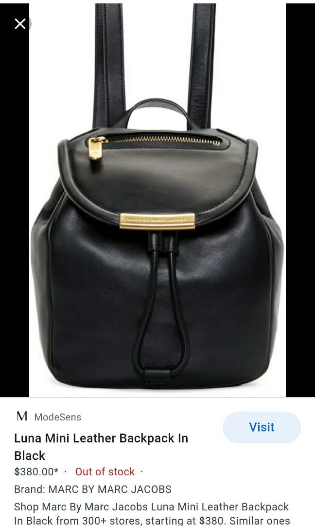 Marc by marc hotsell jacobs leather backpack