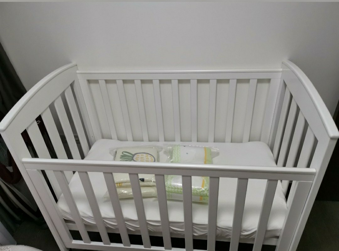 New Zealand pine wood baby cot crib bed, Babies & Kids, Cots & Cribs on