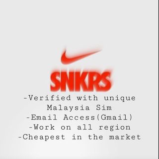 Nike SNKRS Account with email Access Men s Fashion Footwear Sneakers on Carousell
